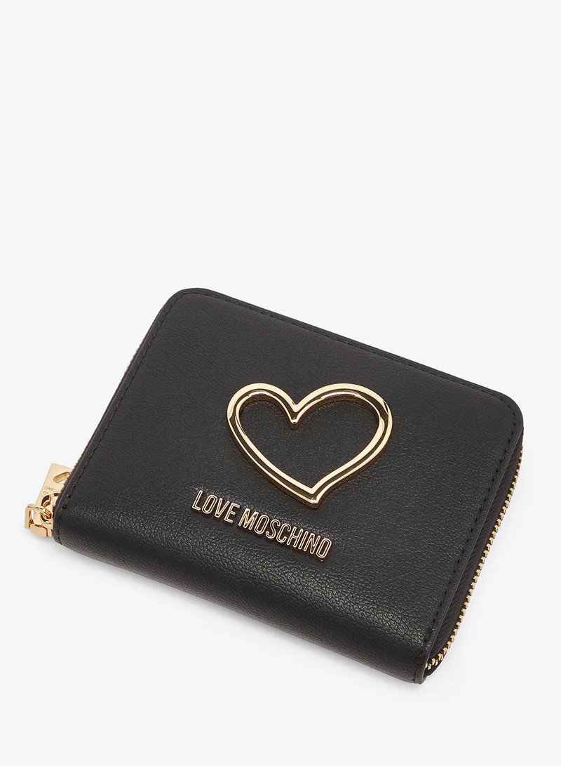 Love Moschino  Heart Turnlock PU Wallet for Women | Best Price UAE